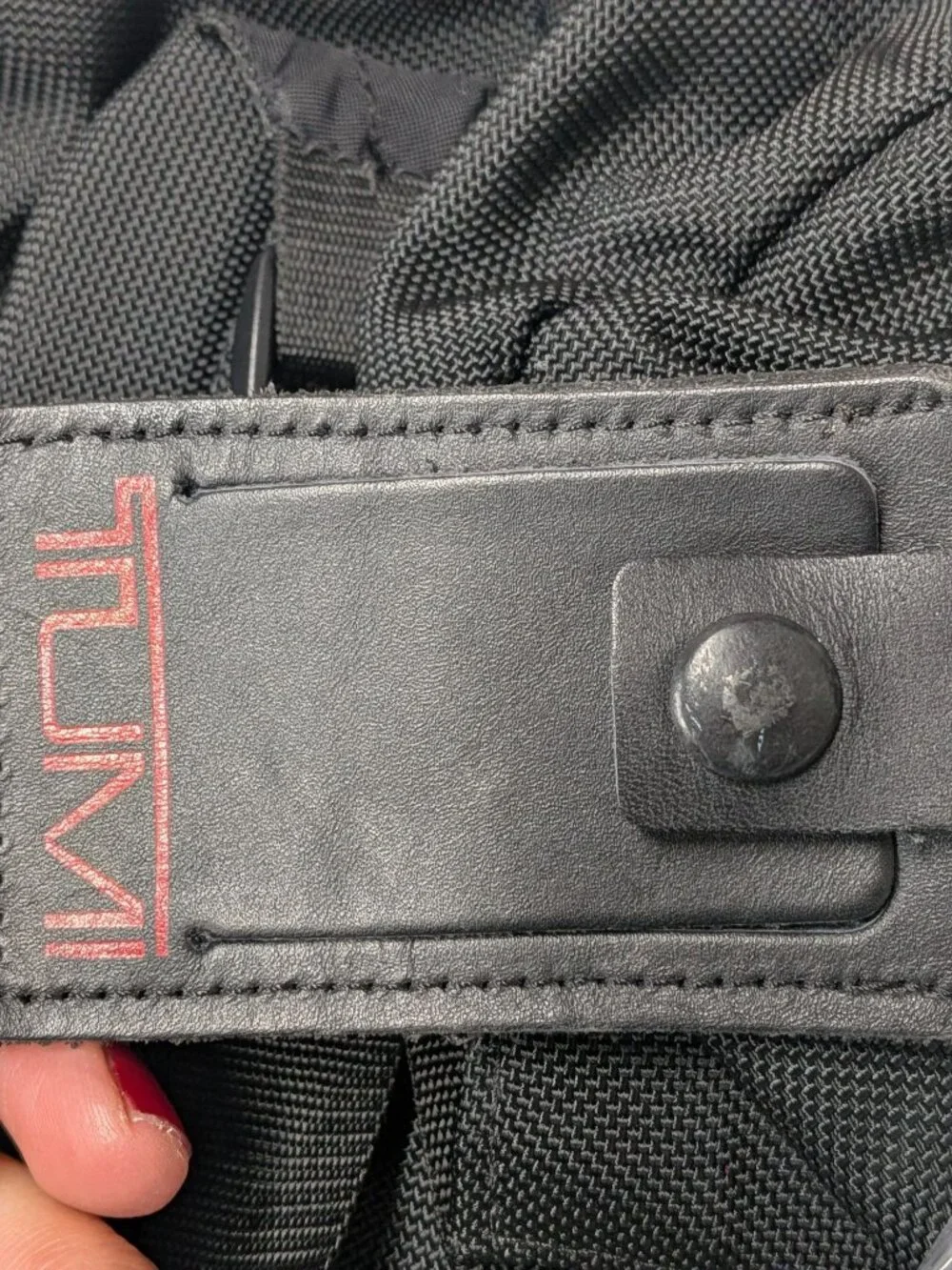TUMI Ballistic Nylon Laptop Backpack Pockets Executive Travel MBL Logo Work Bag